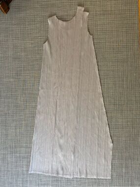 Pleats Please Issey Mikyake Sleeveless Pleated Midi Dress - TAG DETACHED
